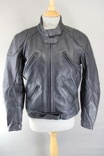 CLASSIC RIDER BLACK LEATHER BIKER JACKET SIZE...
