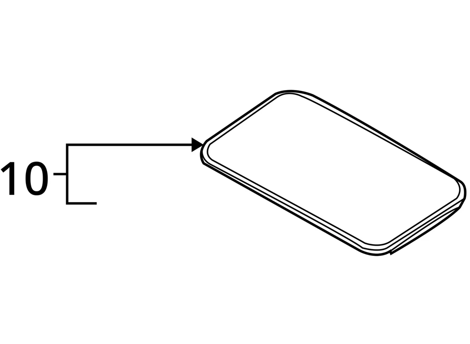 2003-2008 Infiniti FX35 FX45 Sun Roof Sunroof Window Glass Factory OEM - Image 4 of 4