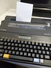Vintage 1989 Canon Typestar 110 Portable Electronic Typewriter / Word Processor