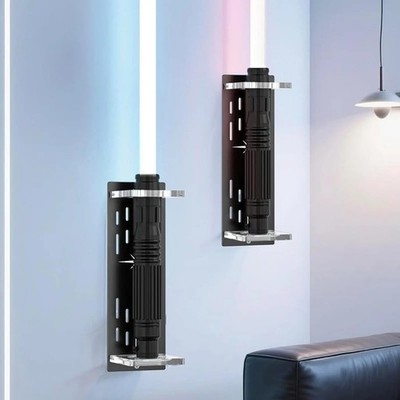 Cool Lightsaber Wall Mount,  Lightsaber Acrylic Display Stand with Galactic Logo