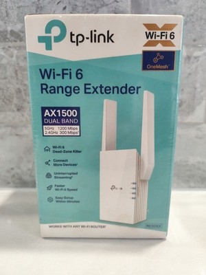 Neu versiegelt TP Link RE505X AX1500 Dual Band Mesh WiFi Range Extender Wireless 