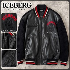 ICEBERG HISTORY Goofy Embroidered Jacket Made in Italy XL Black