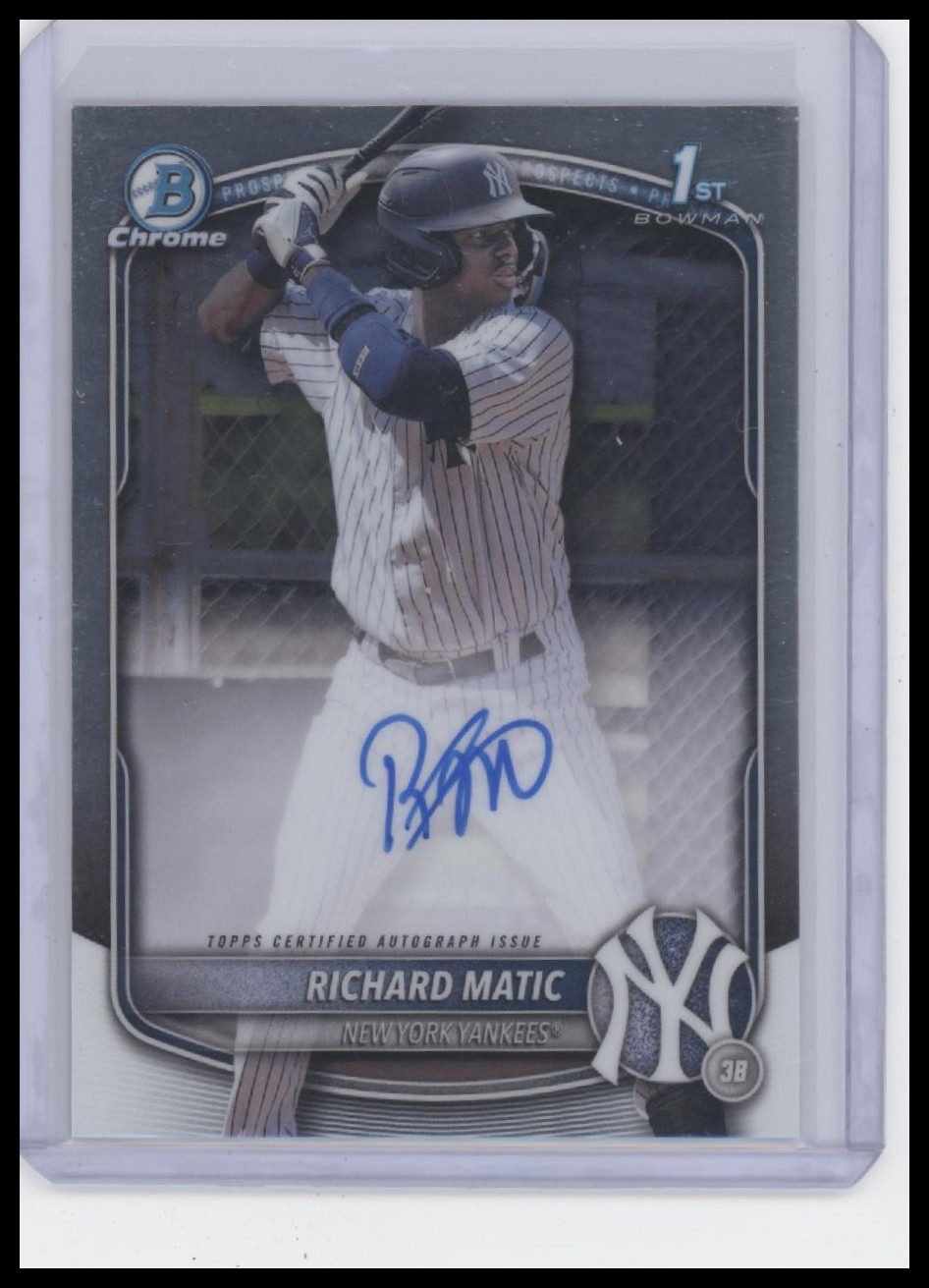 2025 Bowman #CPA-RM Richard Matic Chrome Prospects Autographs