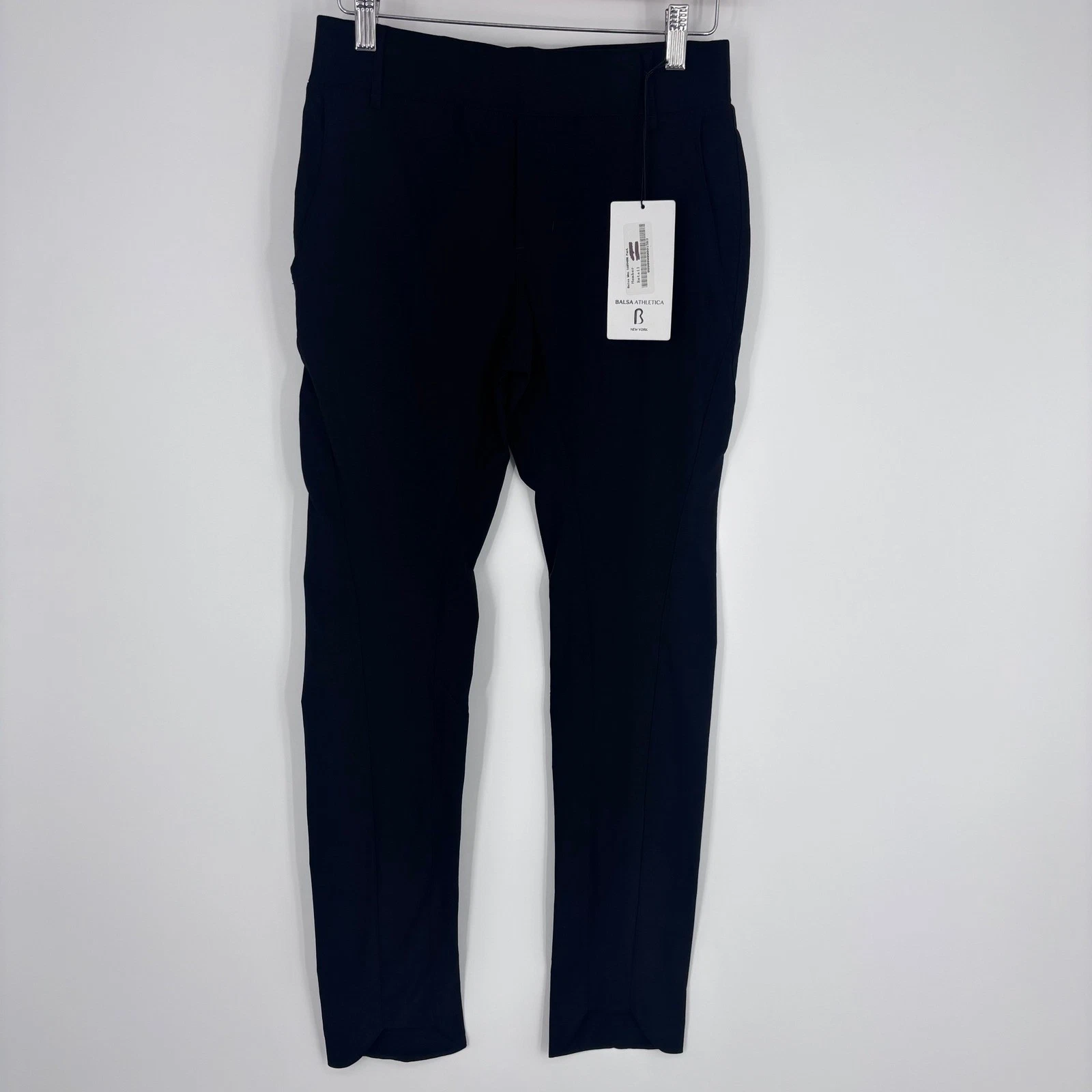 Balsa NYC Athletica No. 88 Pant Size 2 Jet Black Technical Slim Athleisure NEW
