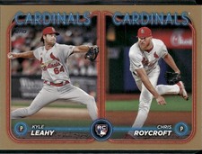 2024 Topps Update #US189 Kyle Leahy / Chris Roycroft RCOM, Gold #/2024