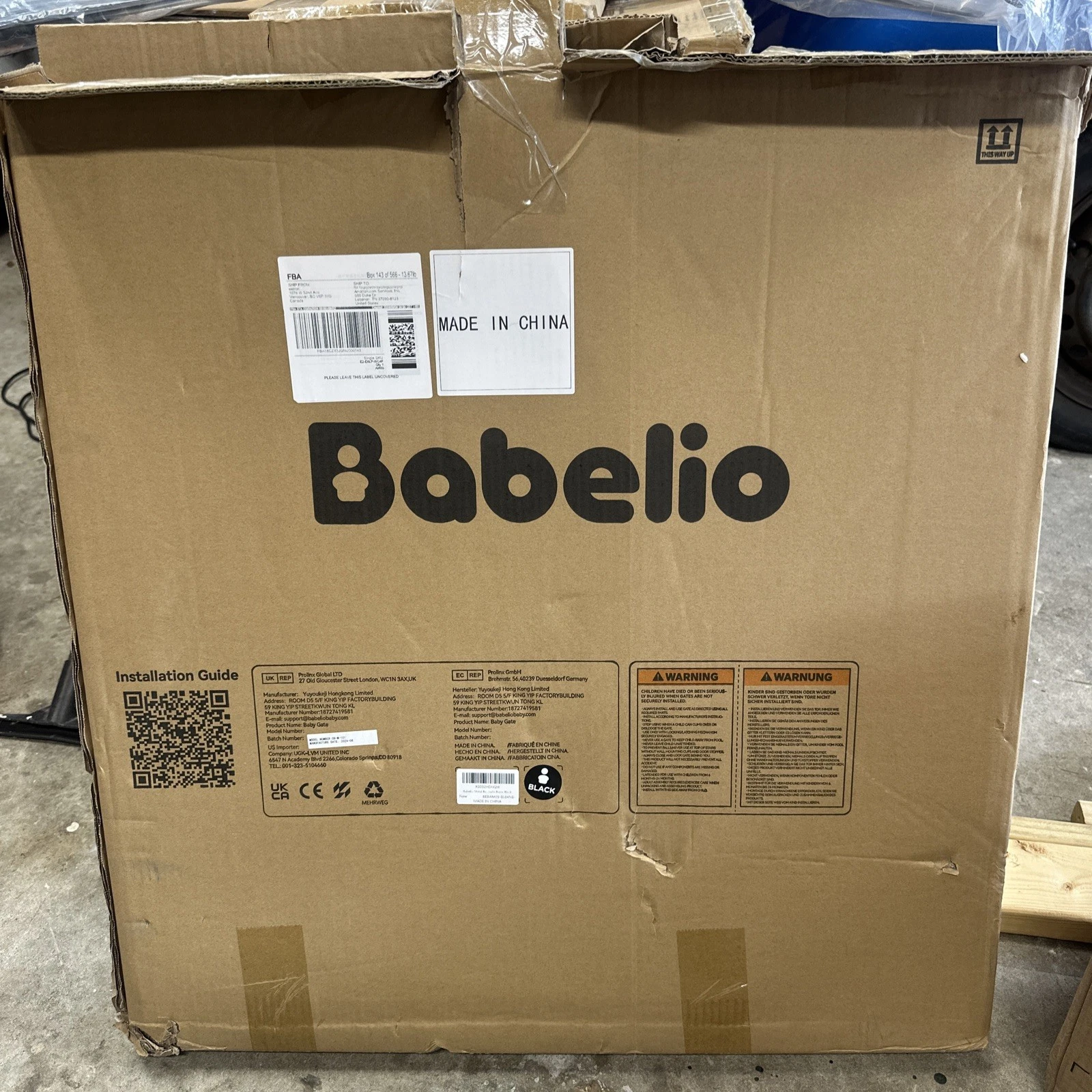 Babelio baby gate CB-M-101 black
Opens in a new window or tab