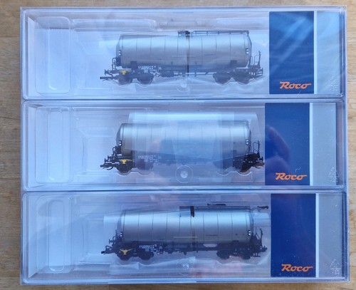 Roco 6680001 Wagenset Kesselwagen Bauart Uahs, DR , Spur TT, NEU | Zustand: Neu