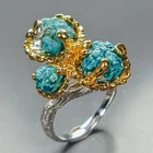 Handmade 8 ct+ Natural Turquoise Ring 925 Sterling Silver Size 9 /R482352