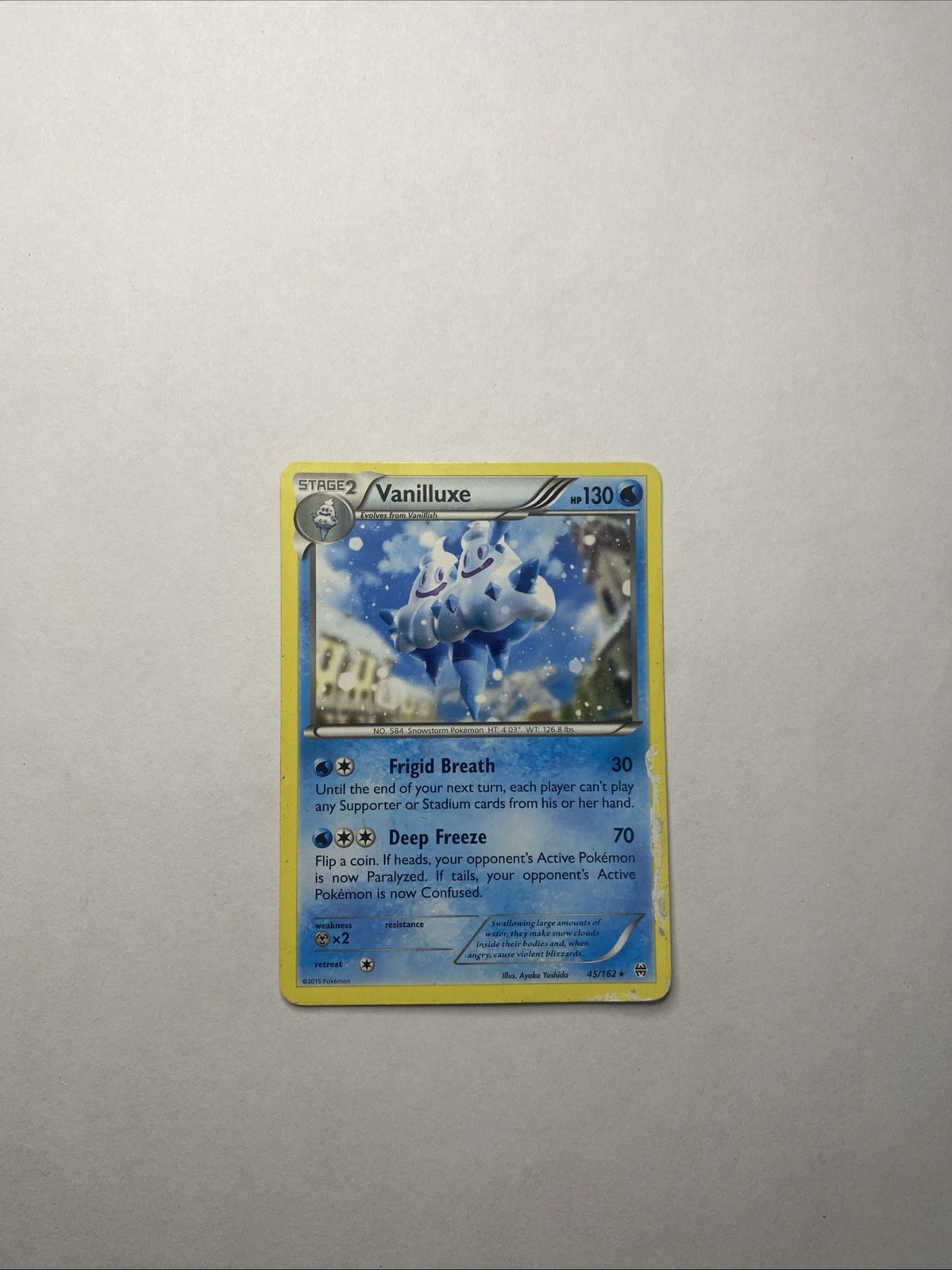 Pokemon TCG BREAKthrough Vanilluxe 45/162 Non Holo NM