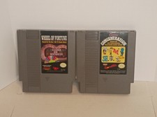 Classic Concentration & Wheel Of Fortune NES Game Show 2 Pack. Cart Only. Tested