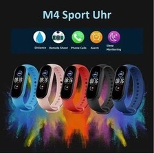 Smartwatch Fitnesstracker Bluetooth Sport Uhr Puls M4 Herren Damen Schrittzähler