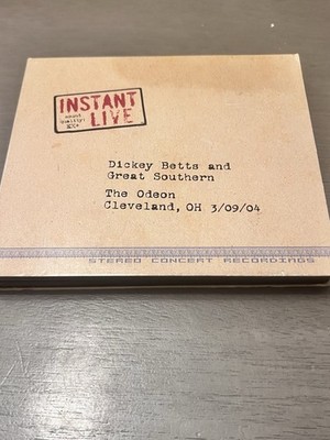 Dickey Betts & Great Southern INSTANT LIVE The Odeon Cleveland OH 3/09/04 3CDs