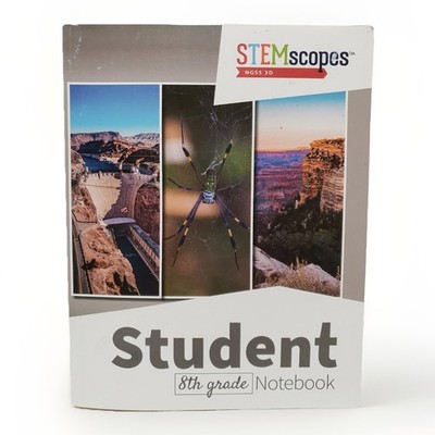 STEMscopes Student Notebook Eighth Grade Textbook WA Homeschool Science 2018