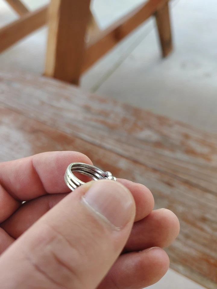 Lafonn Platinum Over Sterling 3 Stone Engagement Ring Simulated Diamond Size 7 - Image 4 of 4