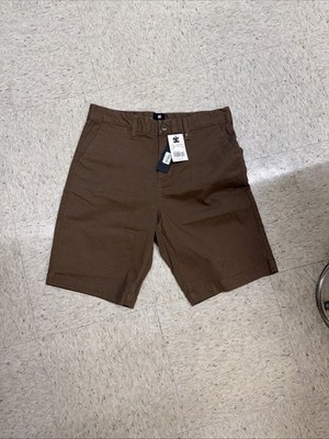 DC Men s Worker Straight Size 30 Brown Stretch Shorts New