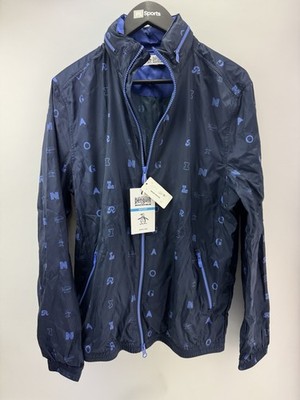 Penguin Original Golf Windjacke Logo Print Kapuze leicht UK Small /29824