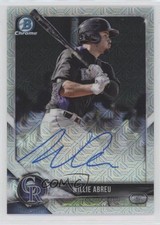 2018 Bowman Mega Box Chrome Mojo Refractor Auto Willie Abreu #BMA-WA Auto w5b