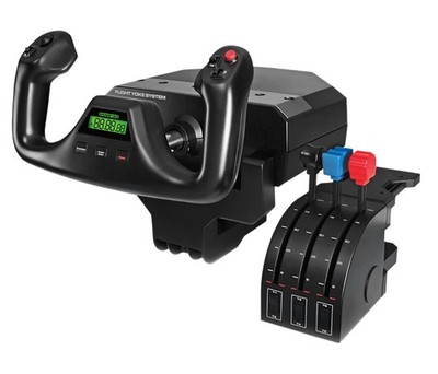 Logitech Flight Yoke Throttle System - Black