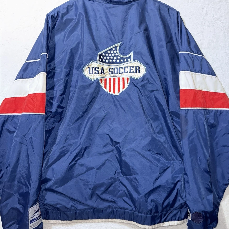 Vintage Fila World Cup France 98 Jacket Mens Sz XS Zip Windbreaker Oversized S M - Image 2 of 4