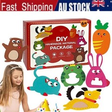 Doll Sewing Kit For Kids 6 DIY Felt Stuffed Animals Dolls Beginner Easy Activity