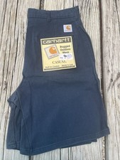 Vintage USA Carhartt Rugged Outdoor Wear Size 31 Navy Mens Or Mom Shorts NOS