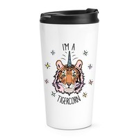 I'm A Tigercorn Reise Becher Tasse Lustig Tiger Einhorn Tiere Thermo Becher