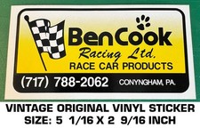 BENCOOK RACING LTD - RACE CAR PRODUCTS - VINTAGE ORIGINAL DECAL STICKER