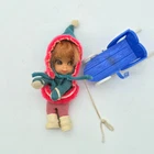 Vintage 1960S Mattel Liddle Kiddles FREEZY SLIDDLE Doll Outfit Hat Cap Sled 3516