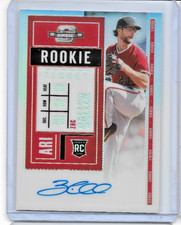 2020 Panini Contenders Optic Zac Gallen Silver Rookie Ticket Card #10. rookie card picture
