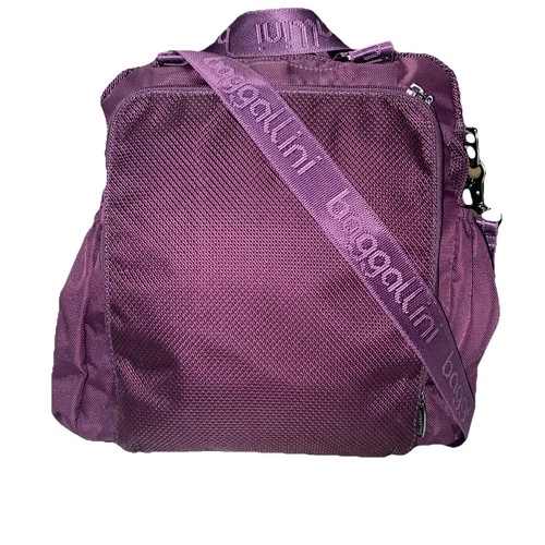 Baggallini Burgundy Purple Crossbody Travel Tote Laptop Bag Large Pockets Wallet