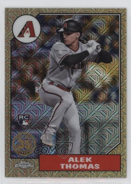 2022 Update 1987 Topps Chrome Silver Pack Series Mojo Alek Thomas #T87C-67 0i6p