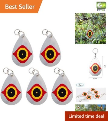 Eco-Friendly Bird Scare Devices - 5 Pack Hanging Predator Eyes for Outdoor Use