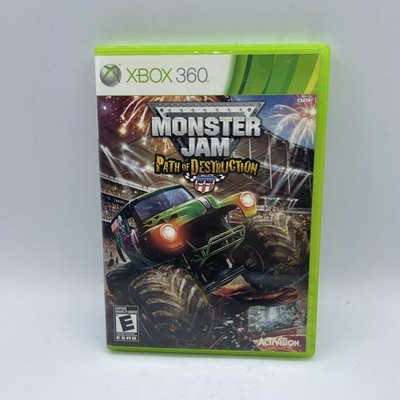 Monster jam Path of destruction Microsoft Xbox 360 Tested Working