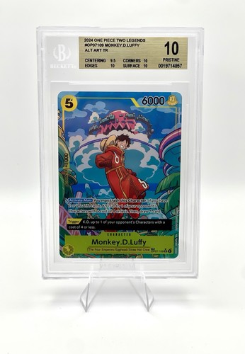 Monkey.D.Luffy (TR) OP07-109 Two Legends Foil TREASURE RARE BGS 10