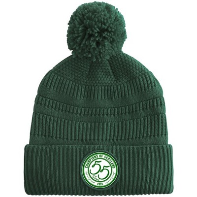The Celts 55 Crest Unoffcial HUT Printed Logo Bronx Bobble Turn Up Fleece Lined