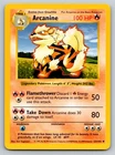 Arcanine 23/102 LP Base Set Shadowless Pokemon Unlimited