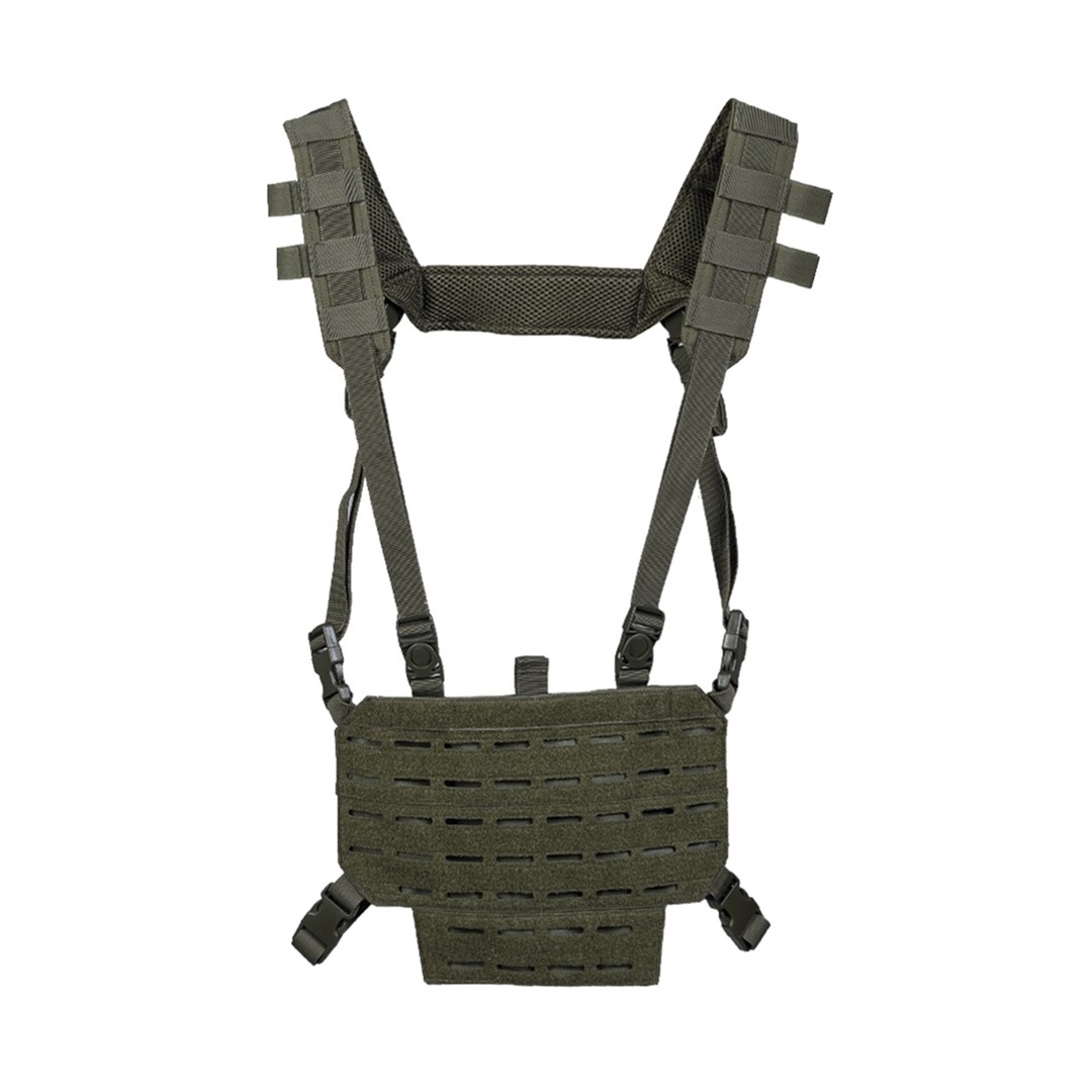 Mil-Tec Lightweight Tactical Molle Chest Harness Rig OD Olive Green Airsoft