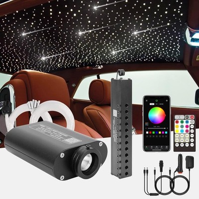9.8ft Car Fiber Optic Lights CHINLY Meteor 16W RGBW