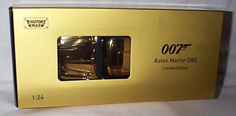 Aston Martin DB5 Gold Plated Goldfinger James bond 007  1-24 scale Motor Max Ltd - Image 2 of 3