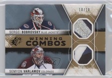 2014 SPx Winning Combos Gold 10/10 Semyon Varlamov Sergei Bobrovsky #WC-BV i9x