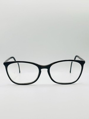 Chanel Schwarz Oval Brille Gestell
