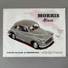 Morris Minor Series MM 918cc 1951-1952 UK Market Foldout Sales Brochure (M)