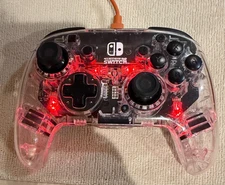 PDP Nintendo Switch Afterglow Wireless Deluxe Controller - USED - NO CABLES