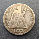 1887‑S Seated Liberty Dime • Good Grade • Scarce San Francisco Mint • 90% Silver