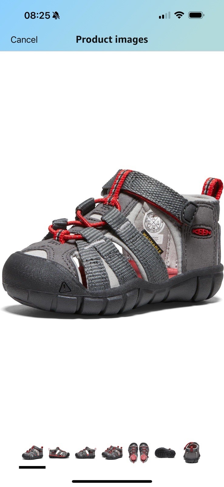 KEEN Sandalo per bambini Seacamp II CNX punta chiusa magnete drizzle 5 bambino bambino