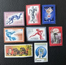 Lot de 8 timbres de Russie (URSS / CCCP) années diverses - Russian Stamps Z51