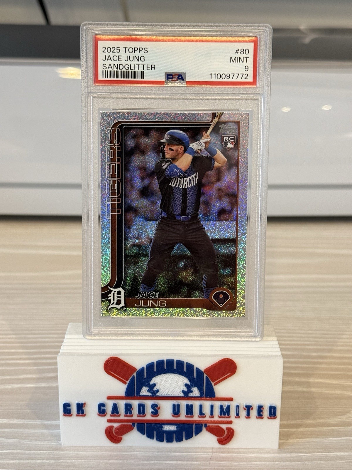 🔥2025 Topps Series 1 - JACE JUNG Sand Glitter  Rookie #80 Detroit Tigers🔥