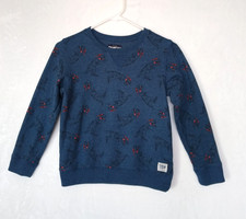 Osh Kosh B'gosh Boys Sweatshirt 10 Navy Blue Dinosaurs Crewneck Dinos T Rec.....