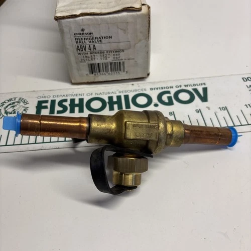 EMERSON ABV 4 A REFRIFERANT BALL VALVE 1/2"ODF