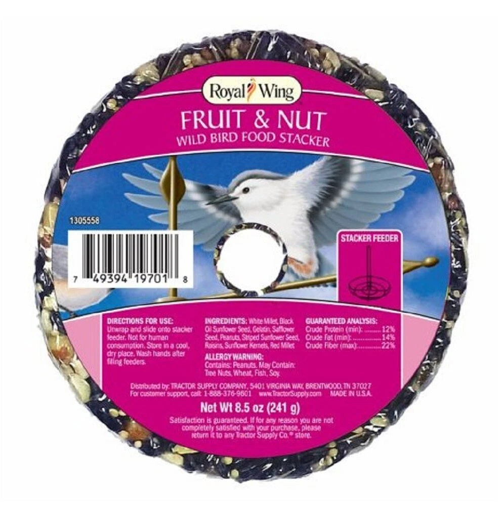 Royal Wing 13124 Pet Supplies 0.53 Pounds Fruit and Nut Wild Bird